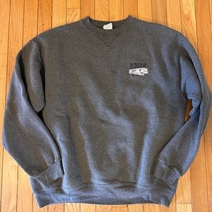 Vintage Grey Camper Sweatshirt - Sz Large